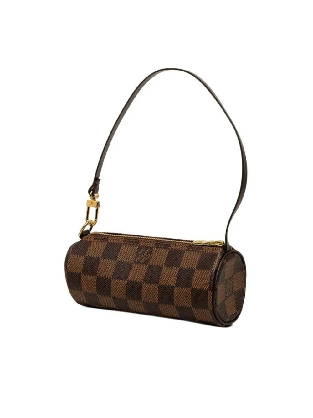 Louis Vuitton Damier Pouch Brown Leather